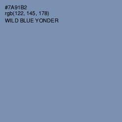 #7A91B2 - Wild Blue Yonder Color Image